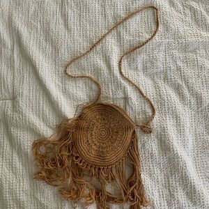 Woven circle bag
